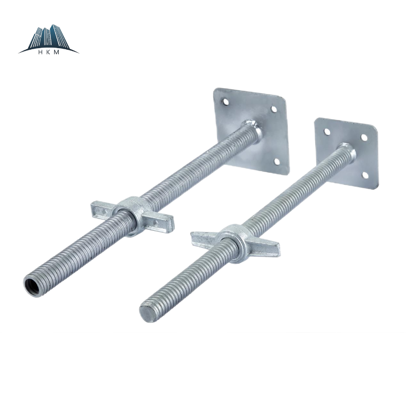 Adjustable Scaffolding Base Jack for Leveling and Stability